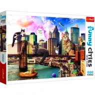 Crazy City: Gatti a New York puzzle 1000 pezzi - Trefl