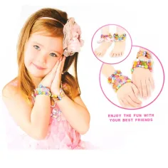 Creative StringBeads: Set di perline per creare gioielli con oltre 200 perline colorate e ciondolo immagine 2