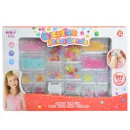 Creative StringBeads: Set di perline per creazione di gioielli con oltre 200 perline colorate trasparenti