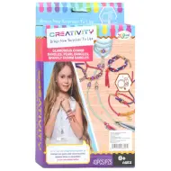 Creativity: kit per la creazione di braccialetti e collane da 43 pezzi con perline colorate e accessori