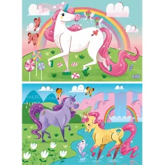 Credo negli unicorni Supercolor 2 in 1 puzzle 2x20 pezzi - Clementoni immagine 2