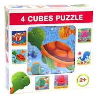 Cubi di fiaba con animali marini 4 pezzi