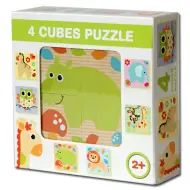 Cubi di fiaba safari con animali 4 pezzi