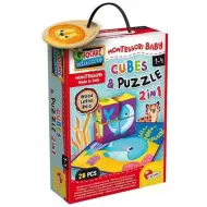 Cubo di legno Montessori per bambini - Animali