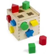 Cubo di smistamento delle forme in legno per lo sviluppo delle abilità - Melissa &amp; Doug