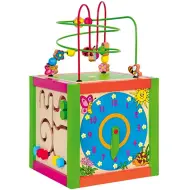 Cubo educativo con labirinto di palline