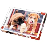 Cuccioli di cane con gelato puzzle premium da 500 pezzi - Trefl