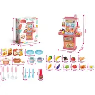 Cucina giocattolo per bambine con accessori 70x47,5x22cm
