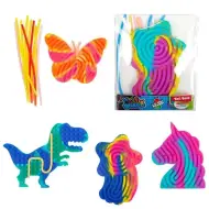 Curly Board mini gioco con lacci a corda in diverse varianti