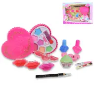 Cute Girl: Set di trucco con palette, smalto e lucidalabbra