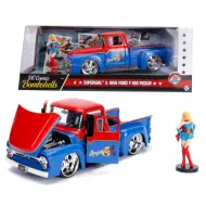 DC Comics Bombshells - Supergirl: 1956 Ford F-100 Pickup modello di auto in metallo 1/24 - Simba Toys