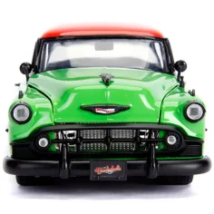 DC Comics: Figura di Poison Ivy e modello di auto in metallo Chevy Bel Air del 1953 in scala 1/24 - Simba Toys immagine 4