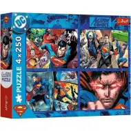 DC: Il coraggioso Superman puzzle 4x250 pezzi - Trefl