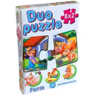 DUO Puzzle Fattoria con animali - D-Toys