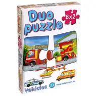 DUO Puzzle SOS con veicoli - D-Toys