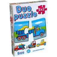 DUO Puzzle con macchine da lavoro - D-Toys