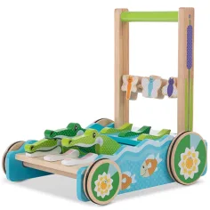 Deambulatore in legno a forma di coccodrillo - Melissa & Doug immagine 2