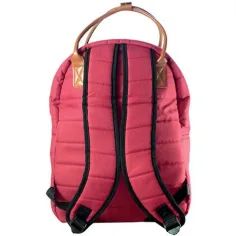 Deve: Zaino scolastico rosso arrotondato, 40x30x12cm immagine 2