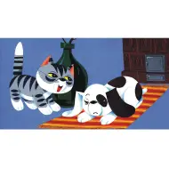Diapositiva del gatto birichino