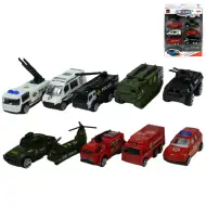 Die-Cast: Set di macchinine delle forze dellordine in due varianti
