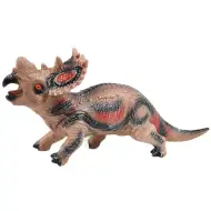 Dino World: Figura di Styracosaurus in vinile con suono, imbottitura in cotone, 35 cm