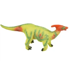 Dino World: Figura di dinosauro Parasaurolophus in vinile con suono, imbottitura in cotone, 35 cm immagine 2