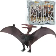 Dino World: Figura di dinosauro Pterosauro dettagliatamente lavorata di 20 cm in gabbia