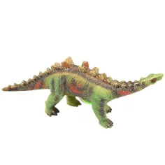 Dino World: Figura di dinosauro Stegosauro in vinile con suono, imbottitura in cotone, 35 cm immagine 2