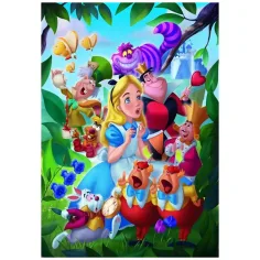 Disney+ - Alice nel Paese delle Meraviglie puzzle da 1000 pezzi con poster - Clementoni immagine 2