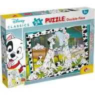 Disney 101 cuccioli 2 in 1 puzzle da 24 pezzi e album da colorare 50x35cm - Lisciani
