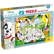 Disney 101 cuccioli 2 in 1 puzzle da 60 pezzi e libro da colorare 50x35cm - Lisciani