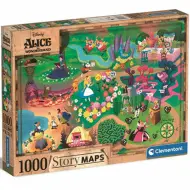 Disney: Alice nel Paese delle Meraviglie mappa puzzle 1000 pezzi - Clementoni