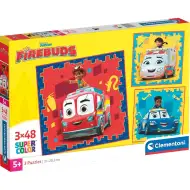 Disney+Firebuds puzzle Supercolor 3x48 pezzi - Clementoni
