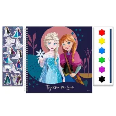 Disney: Frozen 2 Libro da colorare con acquerelli e adesivi immagine 2