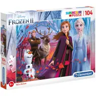 Disney+Frozen 2 Supercolor puzzle 104 pezzi - Clementoni