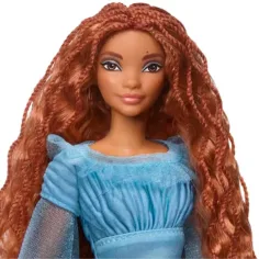 Disney La Sirenetta: Bambola Ariel in abito blu 30cm - Mattel immagine 3