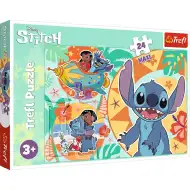 Disney: Lilo &amp; Stitch una giornata felice puzzle Maxi da 24 pezzi - Trefl