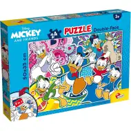 Disney Paperino 2 in 1 puzzle e album da colorare da 24 pezzi 50x35 cm - Lisciani