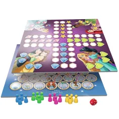 Disney+Principesse+2-in-1+Gioco+da+Tavolo: Non+tarrabbiare e Serpenti e Scale - Trefl immagine 2