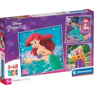 Disney+Principesse 3x48 pezzi Supercolor puzzle - Clementoni
