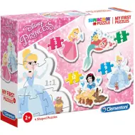 Disney+Principesse 4 in 1 Supercolor puzzle sagomato - Clementoni