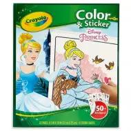 Disney+Principesse: Libro da colorare con adesivi - Crayola