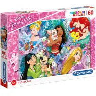 Disney+Principesse+e+animali+Supercolor+puzzle+60 pezzi+-+Clementoni