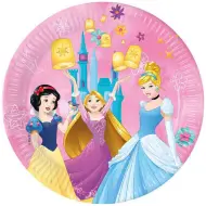 Disney+Principesse piatti di carta rosa set da 8 pezzi 23cm
