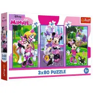 Disney: Puzzle da 3x80 pezzi di Minnie e i suoi amici - Trefl