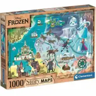 Disney: Puzzle mappa di Frozen 1000 pezzi - Clementoni
