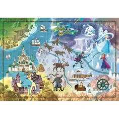 Disney: Puzzle mappa di Frozen 1000 pezzi - Clementoni immagine 2