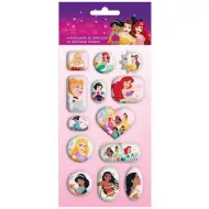 Disney: Set di 13 adesivi olografici 3D delle principesse Disney