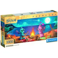 Disney+Stitch – Picnic sulla spiaggia panorama puzzle da 1000 pezzi - Clementoni