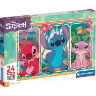 Disney+Stitch 24 pezzi maxi supercolor puzzle - Clementoni